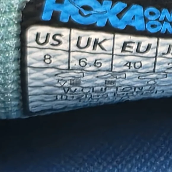 Hoka Clifton 3 Women's Running Shoes - Navy and Aqua Size 8 - Picture 9 of 10